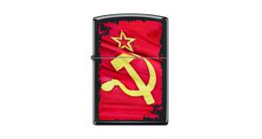 218 Soviet Flag Sickle - Зажигалка ZIPPO